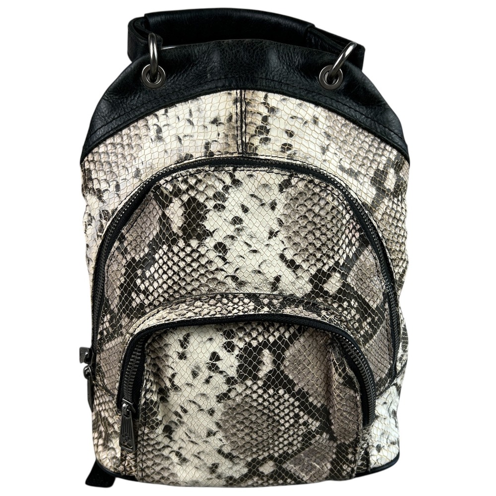 Patricia Nash Snakeskin Python Leather Convertibl… - image 1